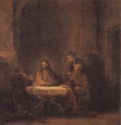 REMBRANDT Harmenszoon van Rijn Christ at Emmaus painting